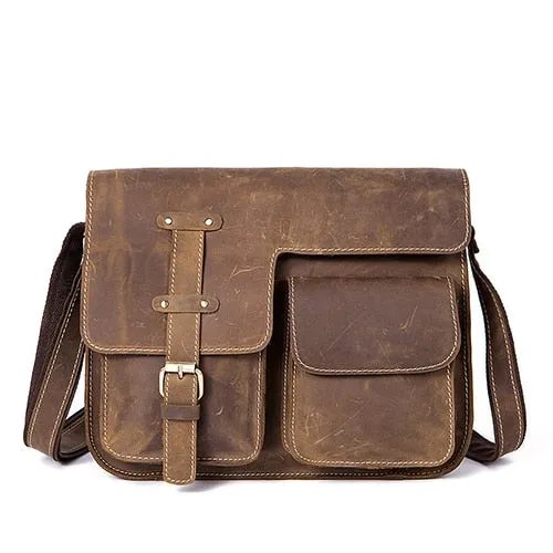 Genuine Leather Men's Shoulder Bag