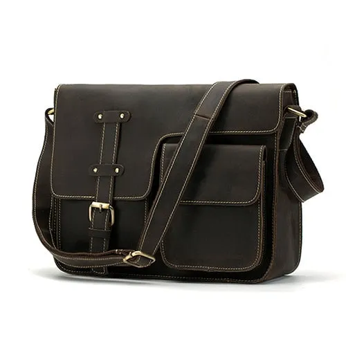 Genuine Leather Men's Shoulder Bag