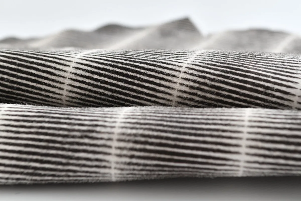 Gray Striped Patterned Ponyskin