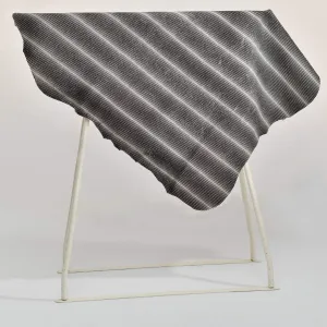 Gray Striped Patterned Ponyskin