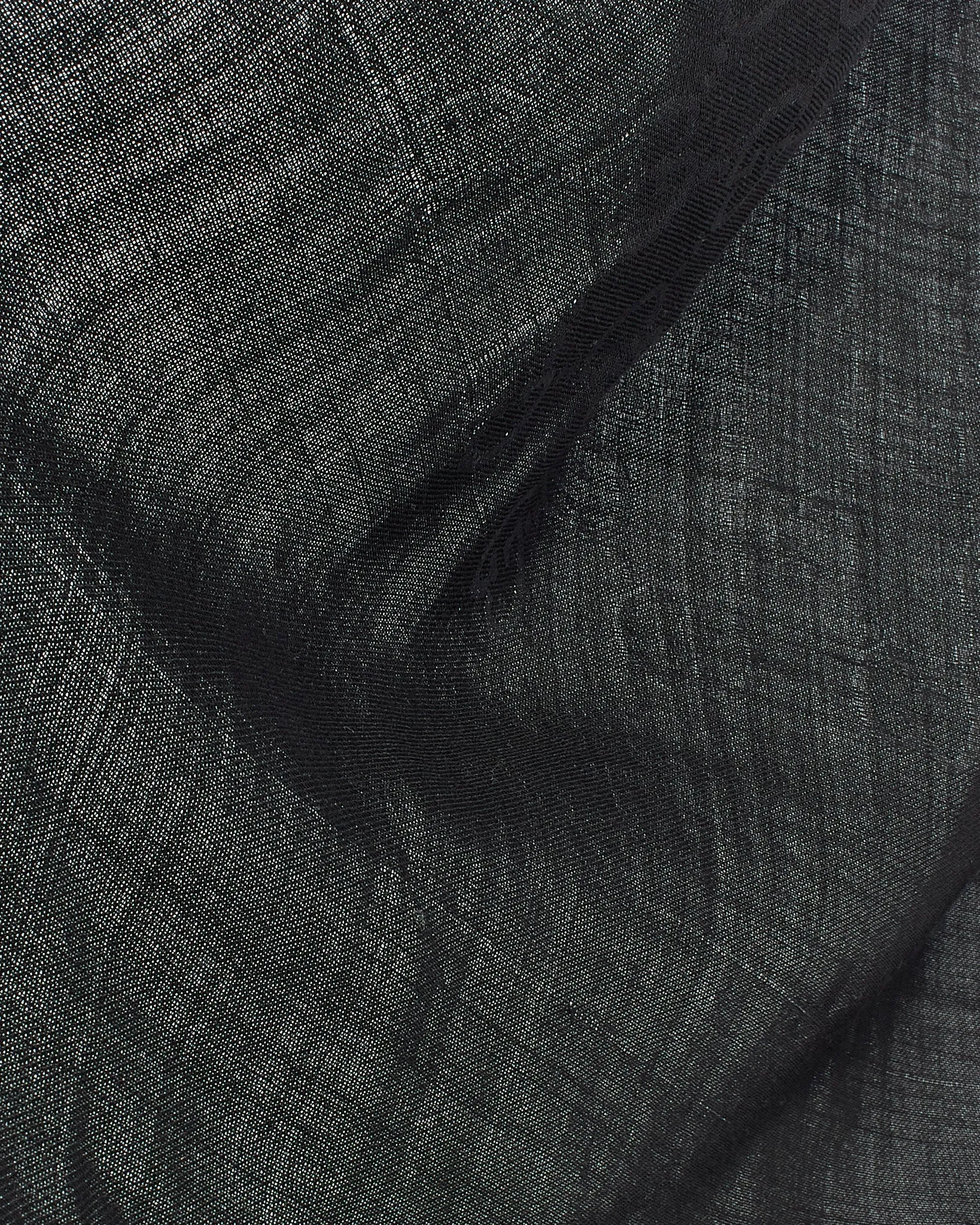 Gucci Black Silk/Wool GG Logo Fringe Scarf