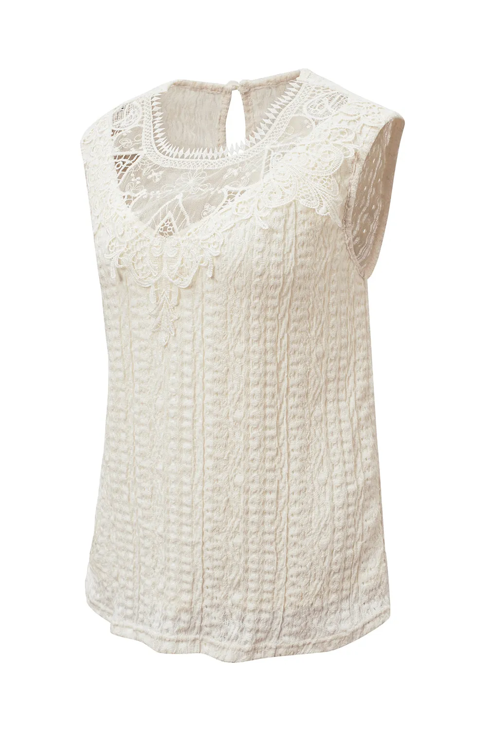 Guipure Lace Crochet Tank Top