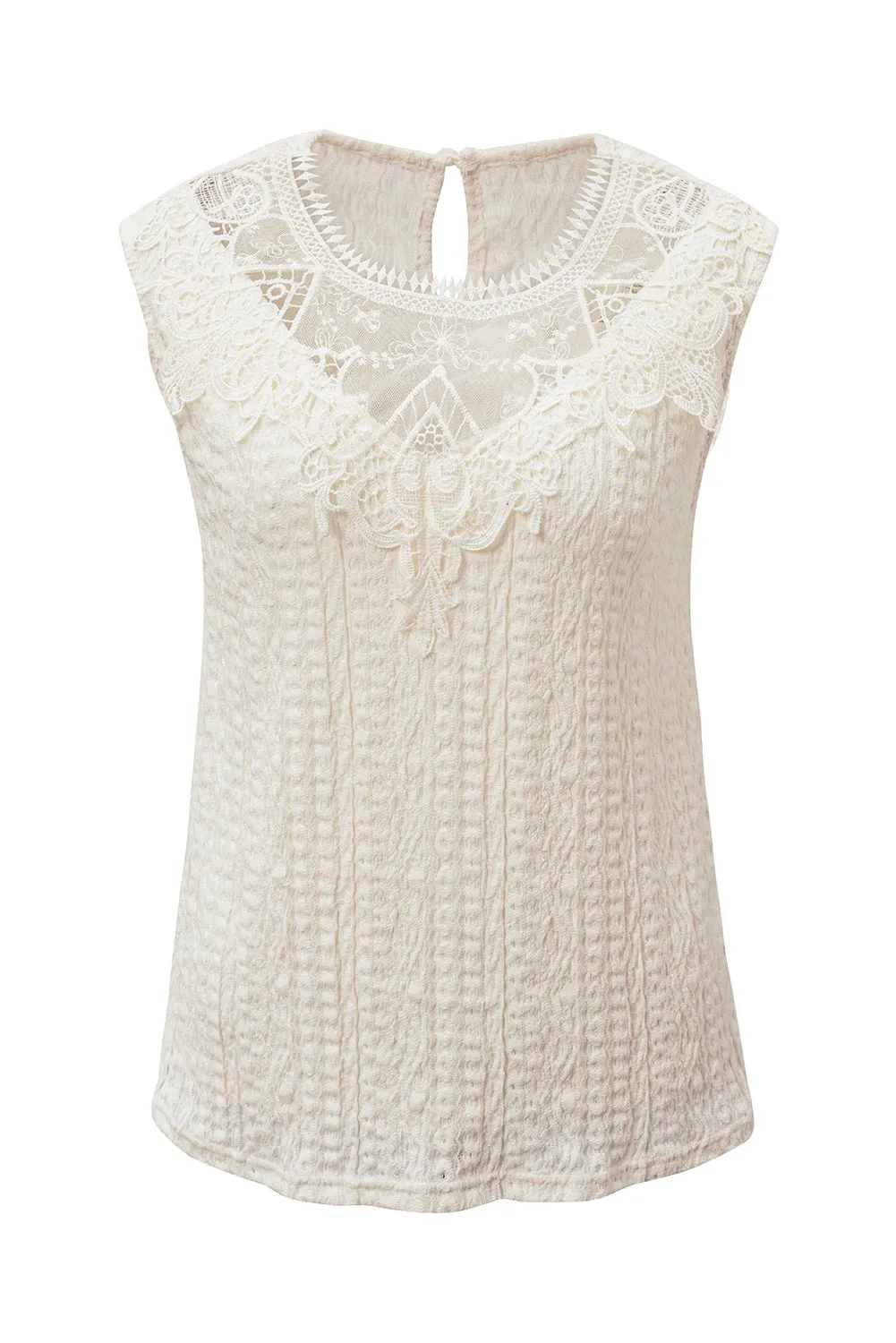 Guipure Lace Crochet Tank Top