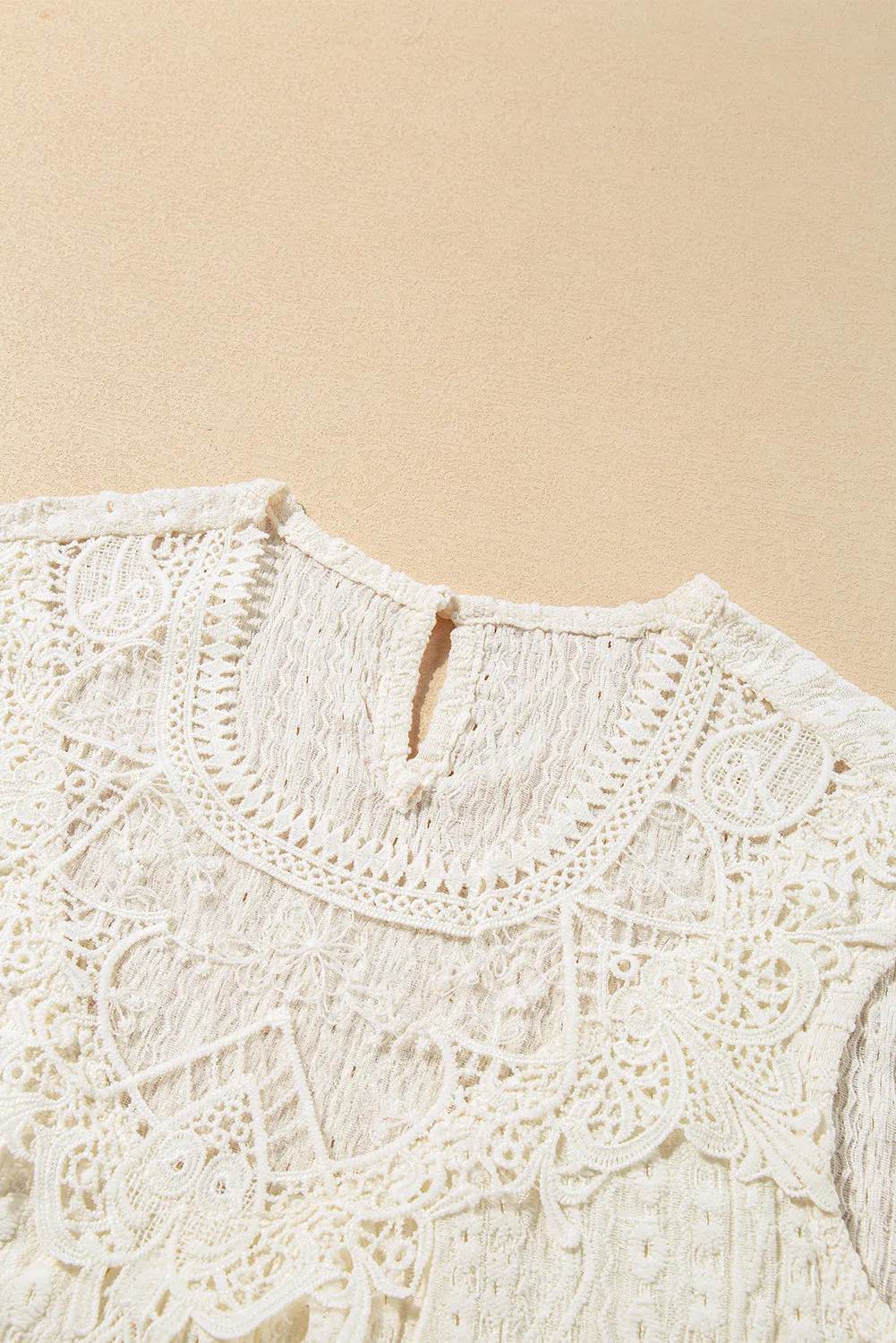 Guipure Lace Crochet Tank Top
