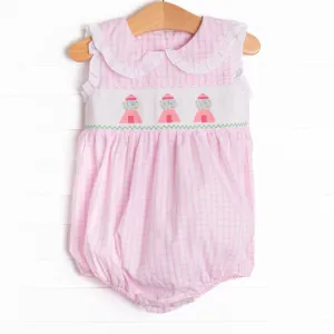 Gumball Gal Smocked Sleeveless Bubble, Pink