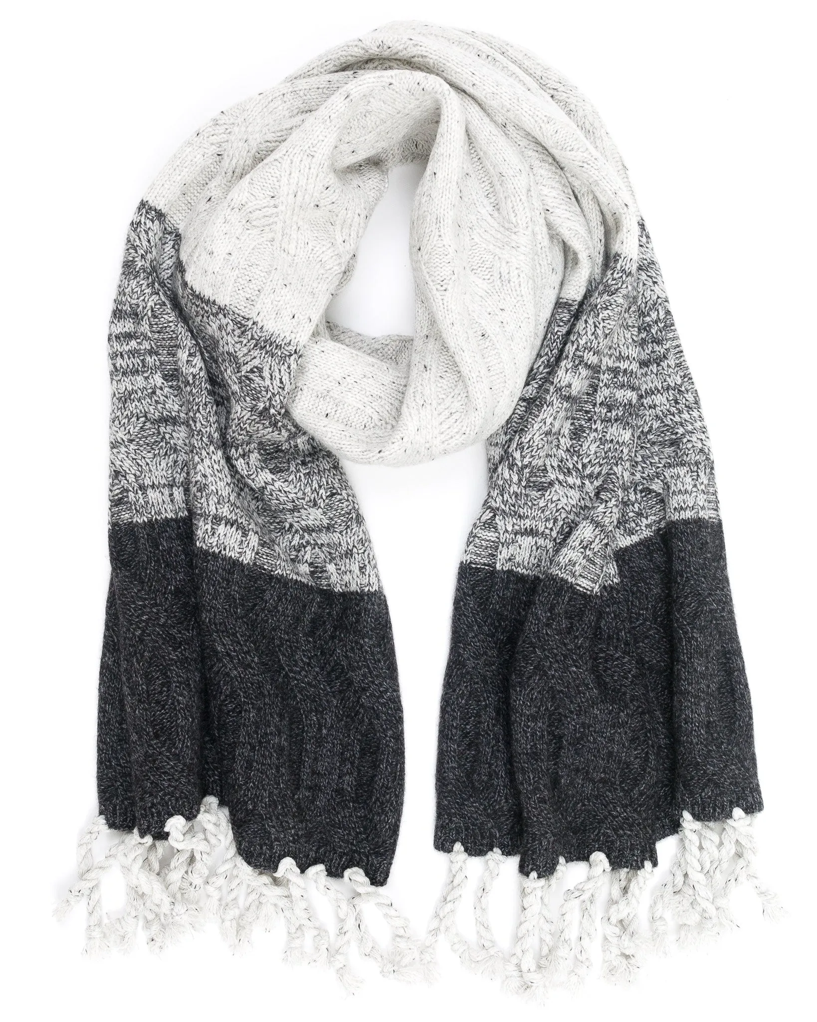 Hale Cable Ombre Scarf