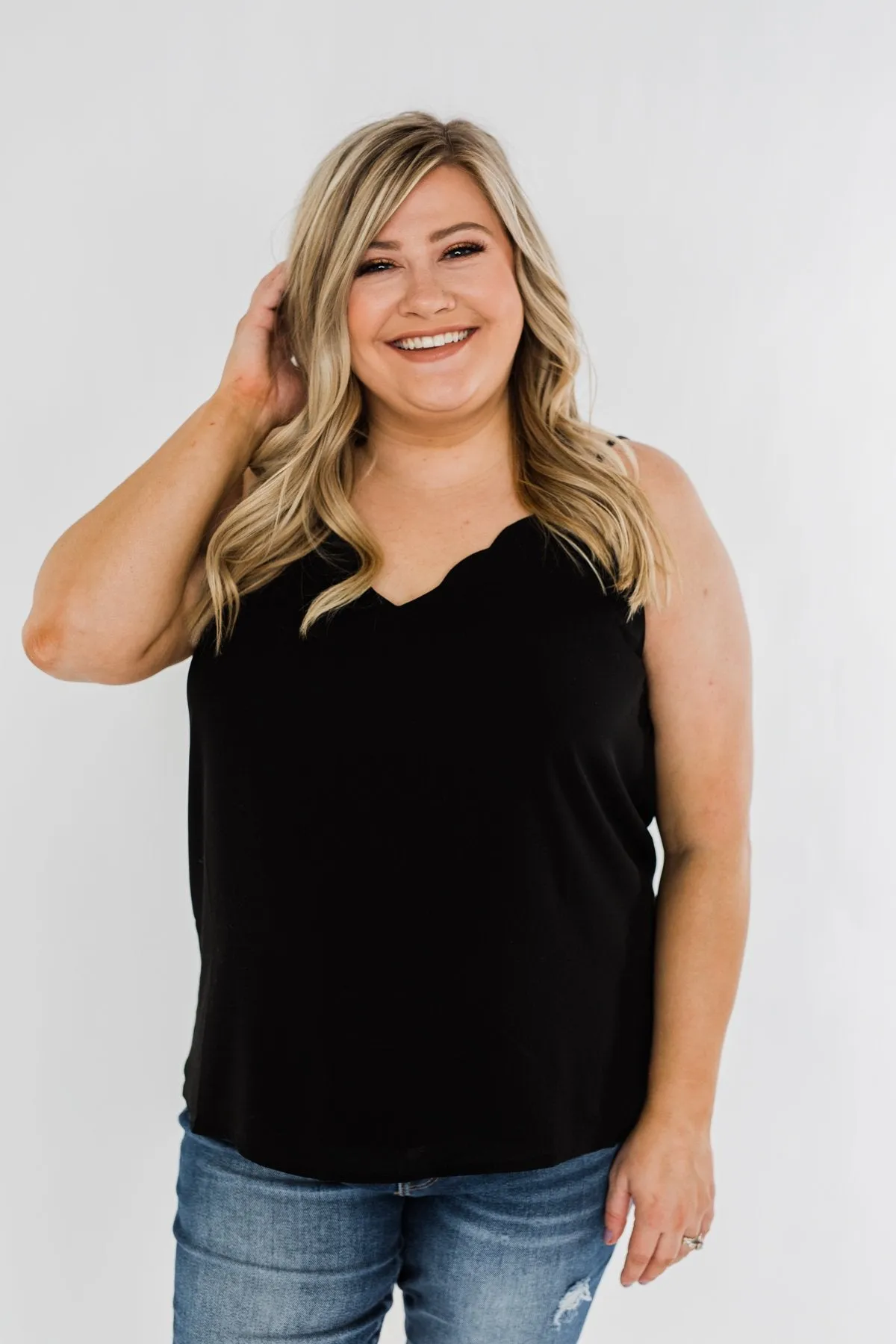 Have Me Hypnotized Tank Top- Black