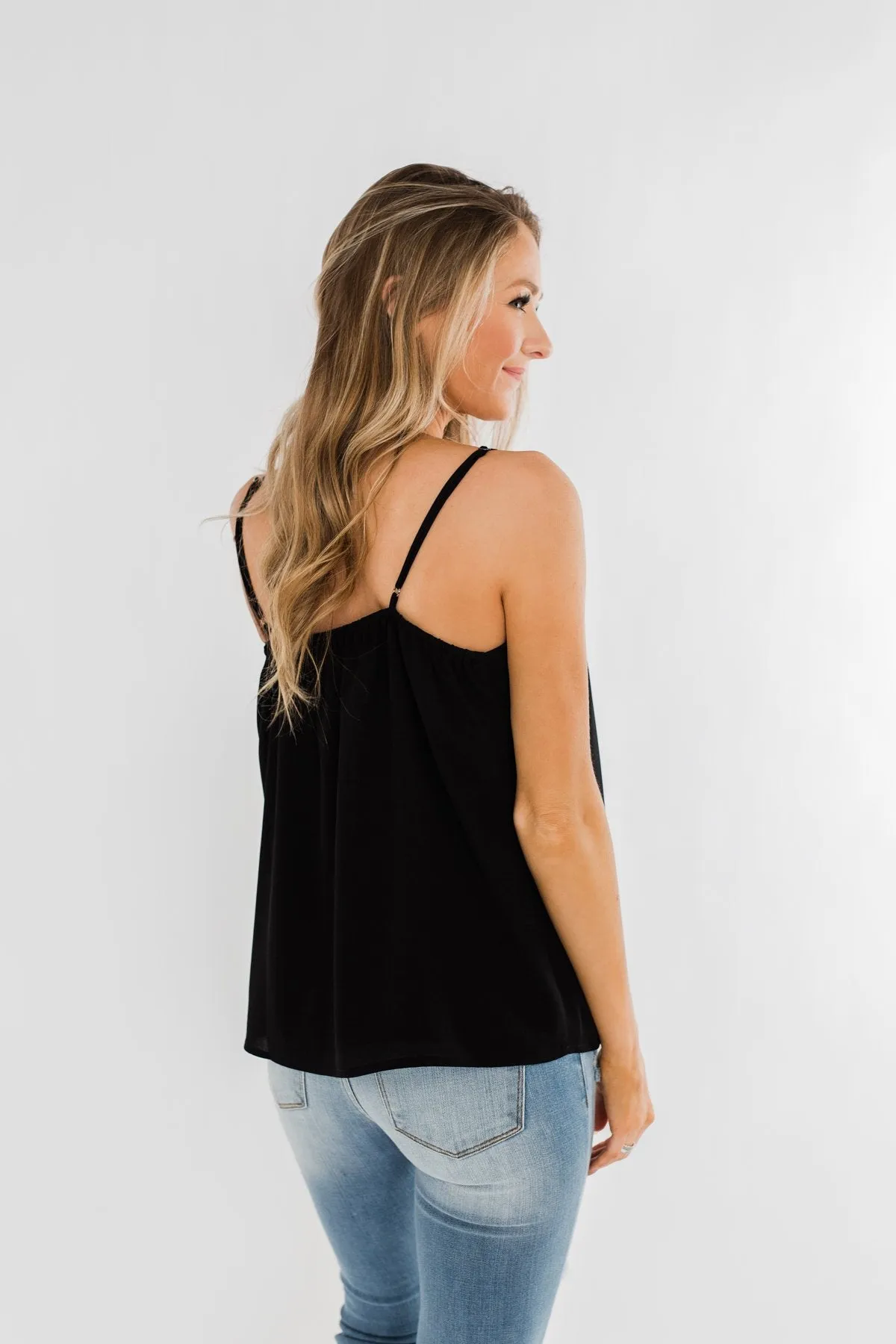 Have Me Hypnotized Tank Top- Black
