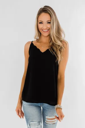 Have Me Hypnotized Tank Top- Black