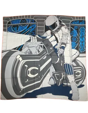 Hermes Mysterious Rider 140 Silk/ Cashmere Shawl