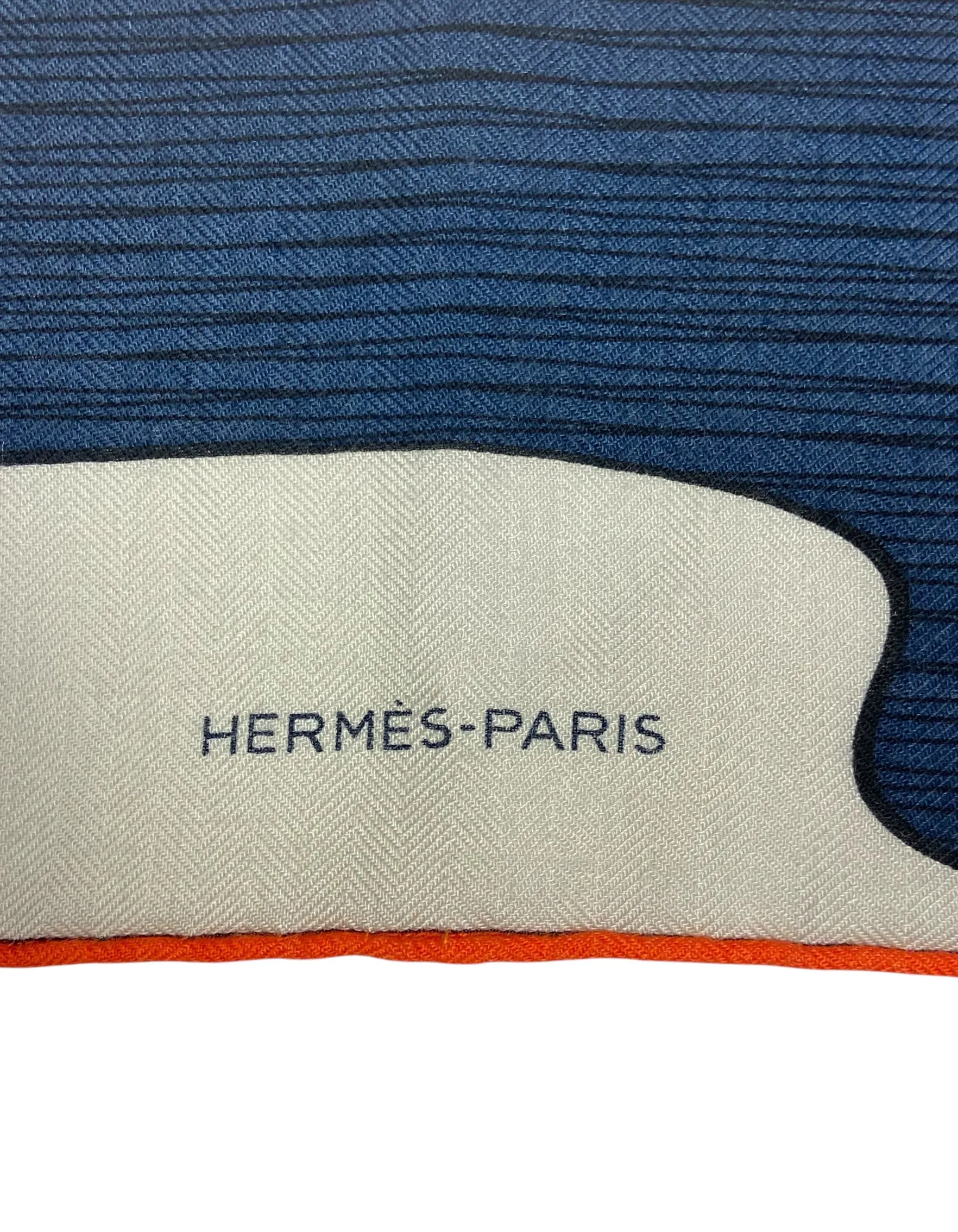 Hermes Mysterious Rider 140 Silk/ Cashmere Shawl