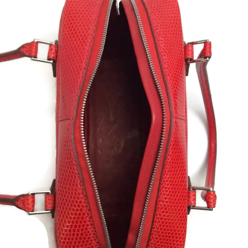 Hermès Plume 20 2006 Rouge Veranus Niloticus Satchel