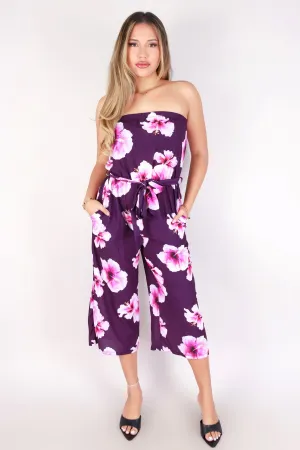 HIBISCUS TUBE JUMPSUIT