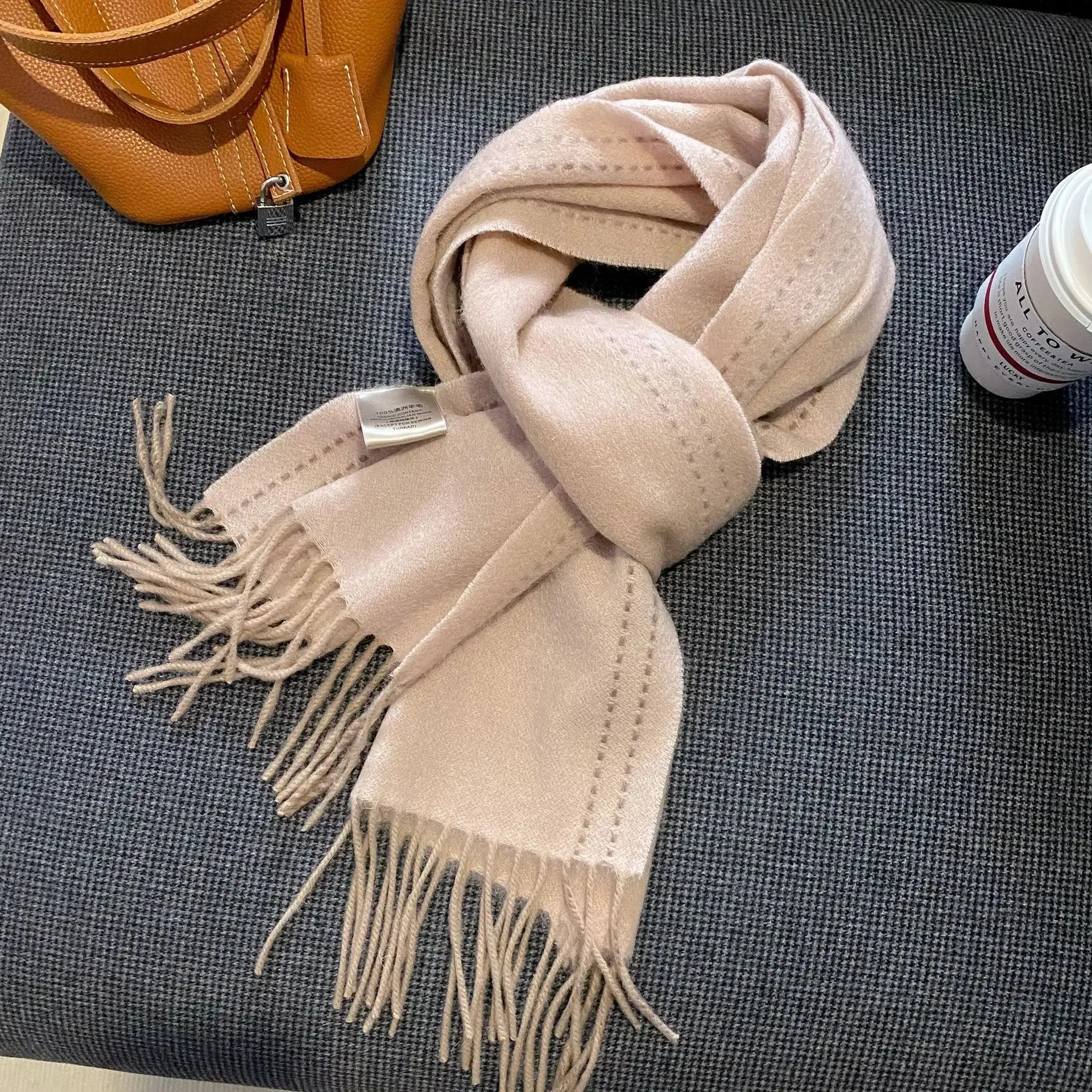 High-Quality 100% Wool Scarf | Women's Classic Soft Cashmere Muffler | EnigmaParis