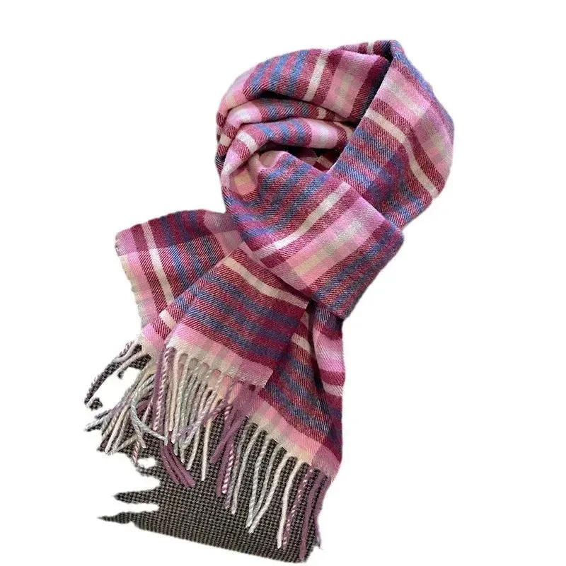 High-Quality 100% Wool Scarf | Women's Classic Soft Cashmere Muffler | EnigmaParis