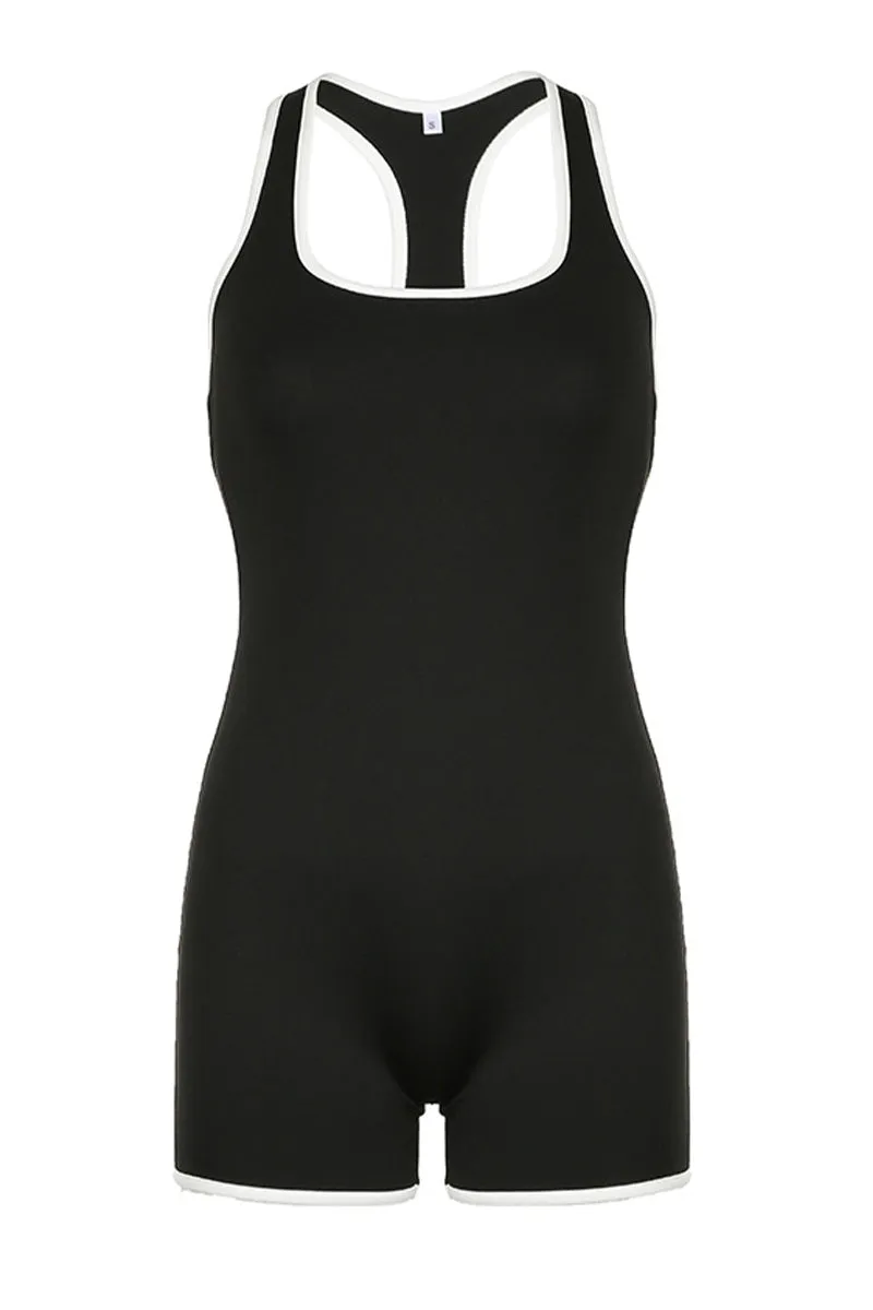 JNY4011 U-Neck Sleeveless Rompers
