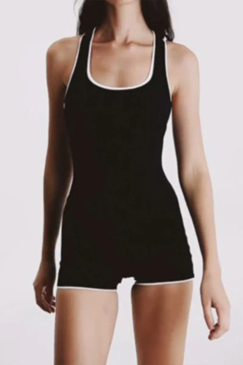 JNY4011 U-Neck Sleeveless Rompers