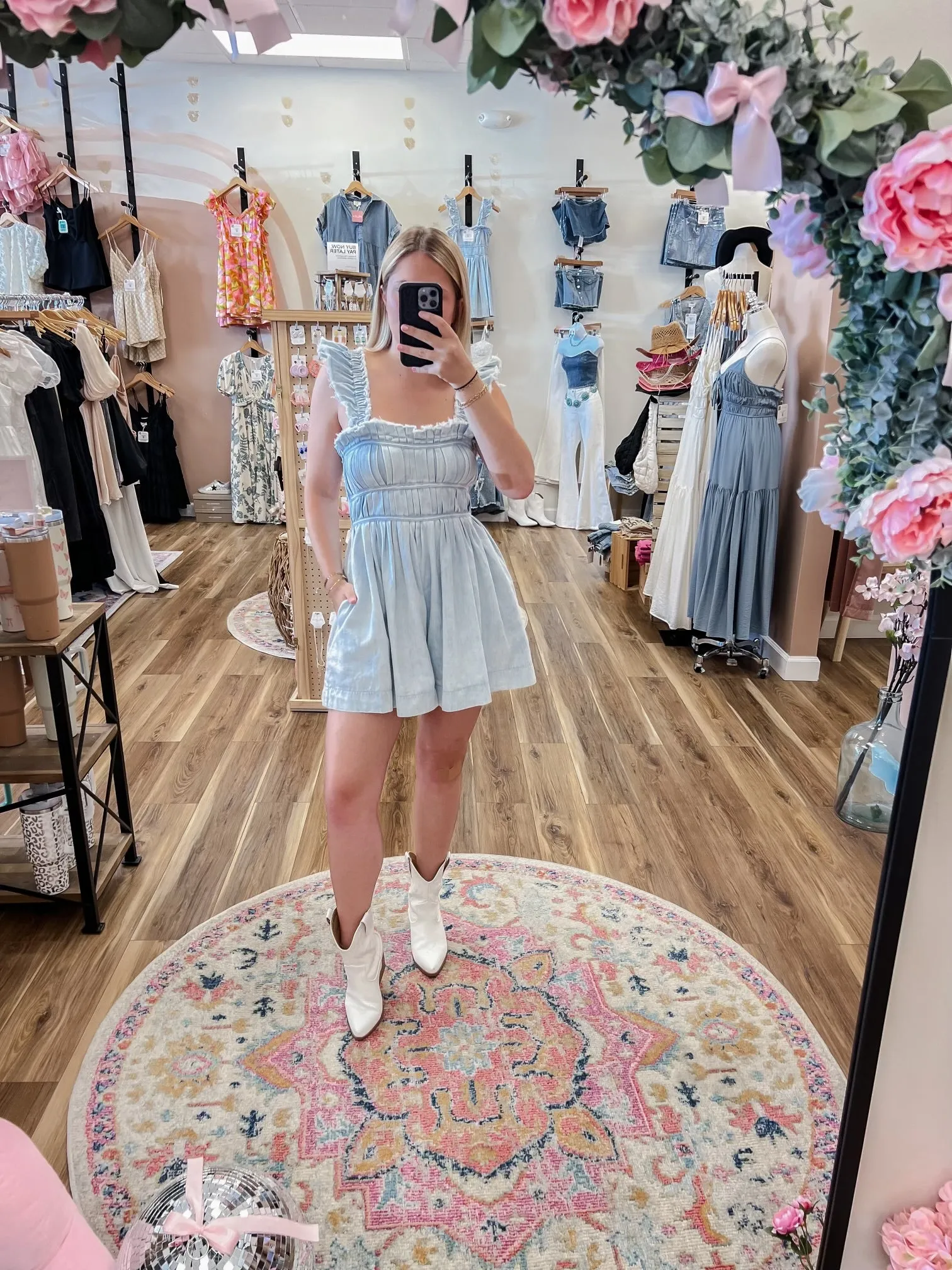 Kari Denim Romper