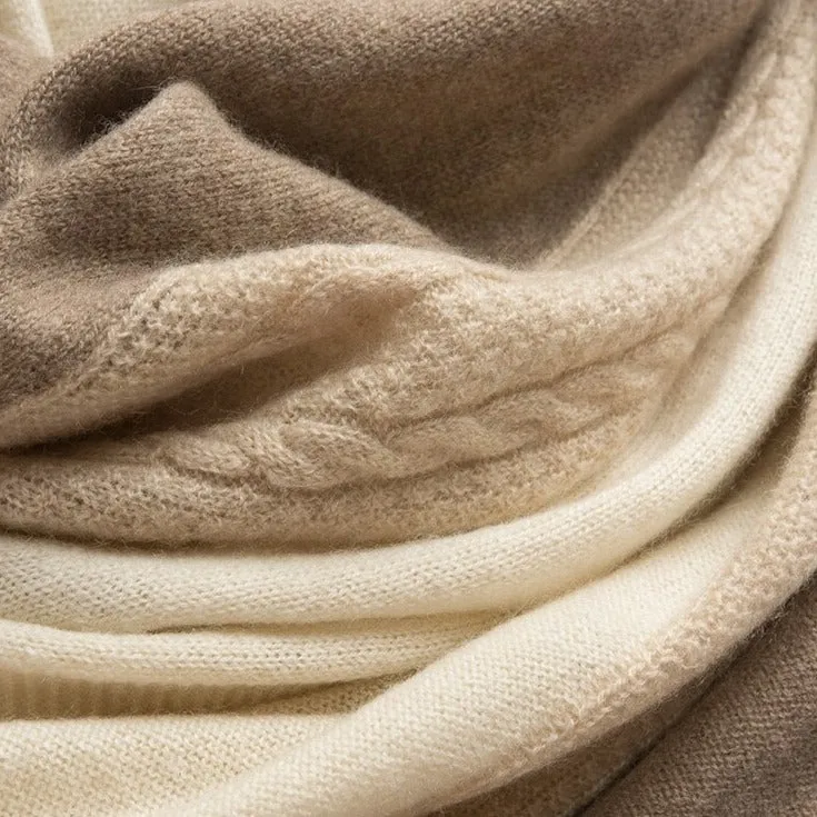 Knitted Cashmere Scarf