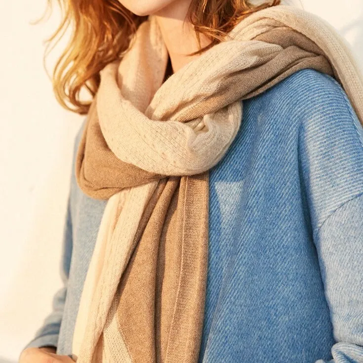 Knitted Cashmere Scarf