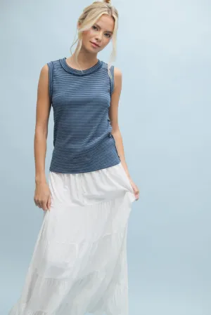 Langley Raw Edge Tank Top