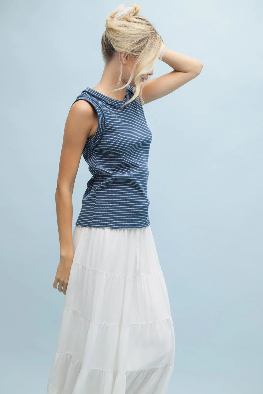 Langley Raw Edge Tank Top