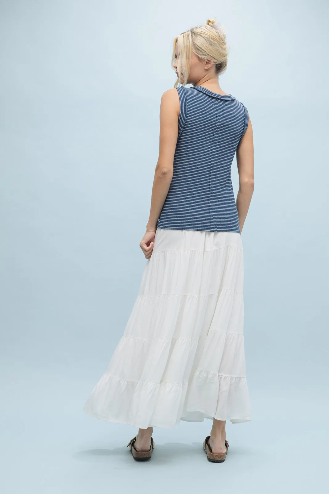 Langley Raw Edge Tank Top
