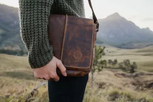 Leather Messenger Bag - Wanderer - Small