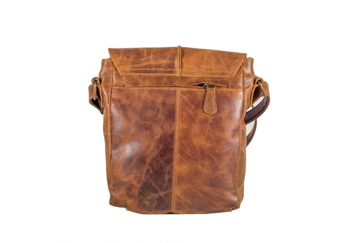 Leather Messenger Bag - Wanderer - Small