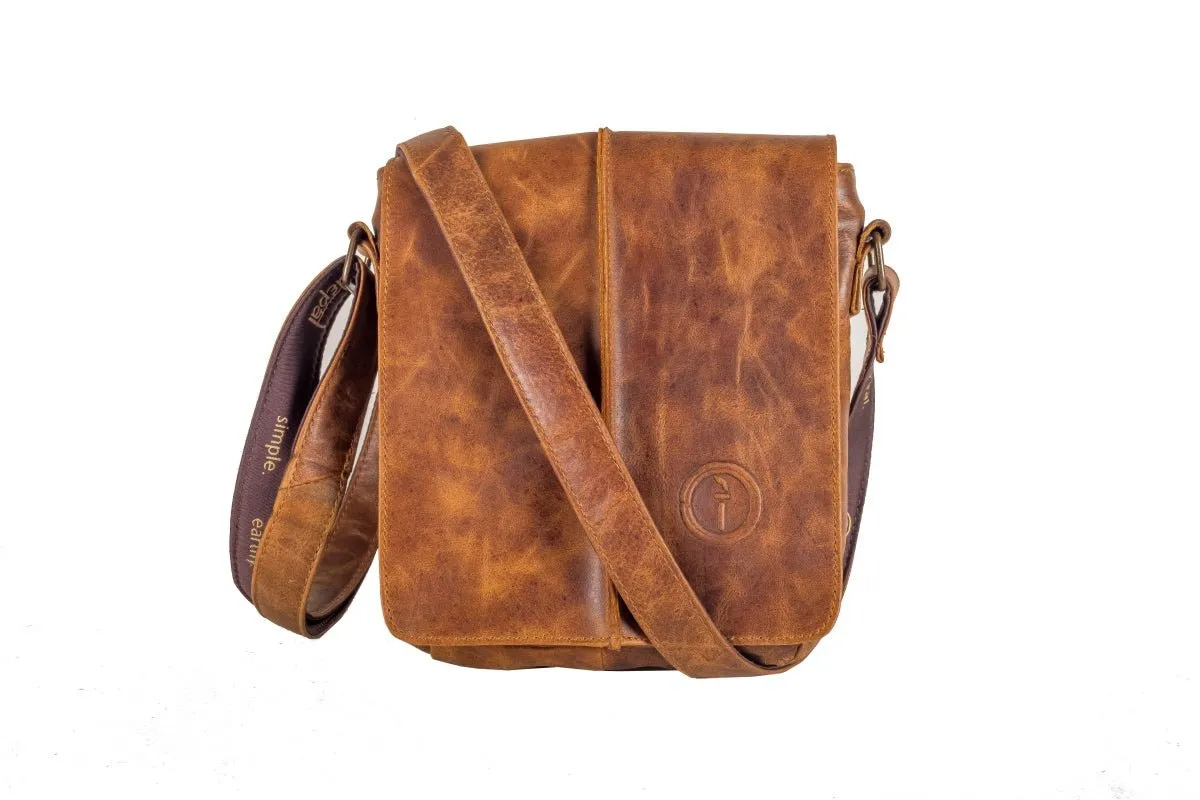 Leather Messenger Bag - Wanderer - Small
