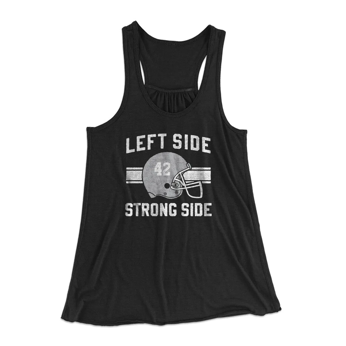 Left Side Strong Side Women's Flowey Racerback Tank Top