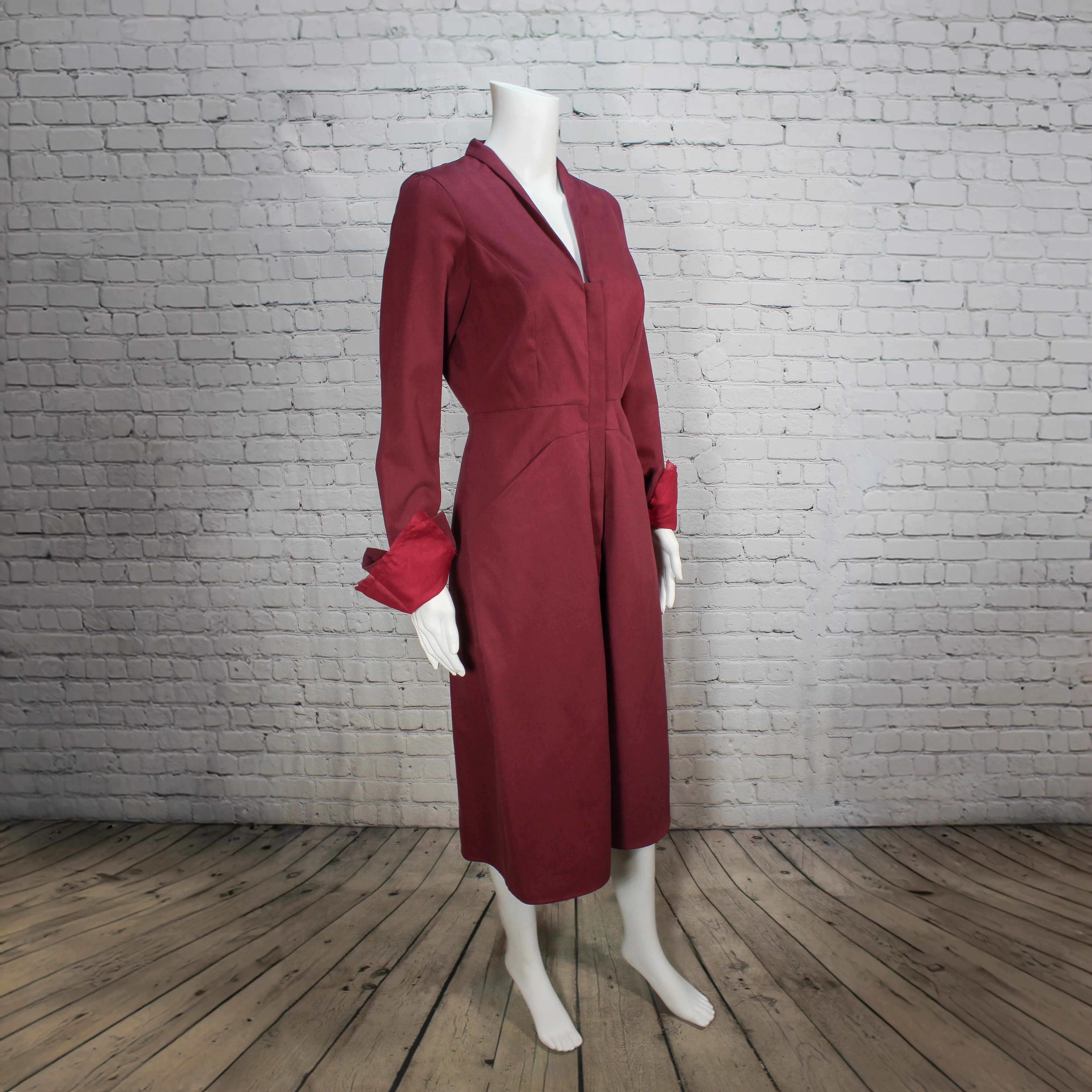 Lily Agent Jacket in Burgundy by Kim Schalk