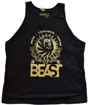 Lion Beast Black Tank Top