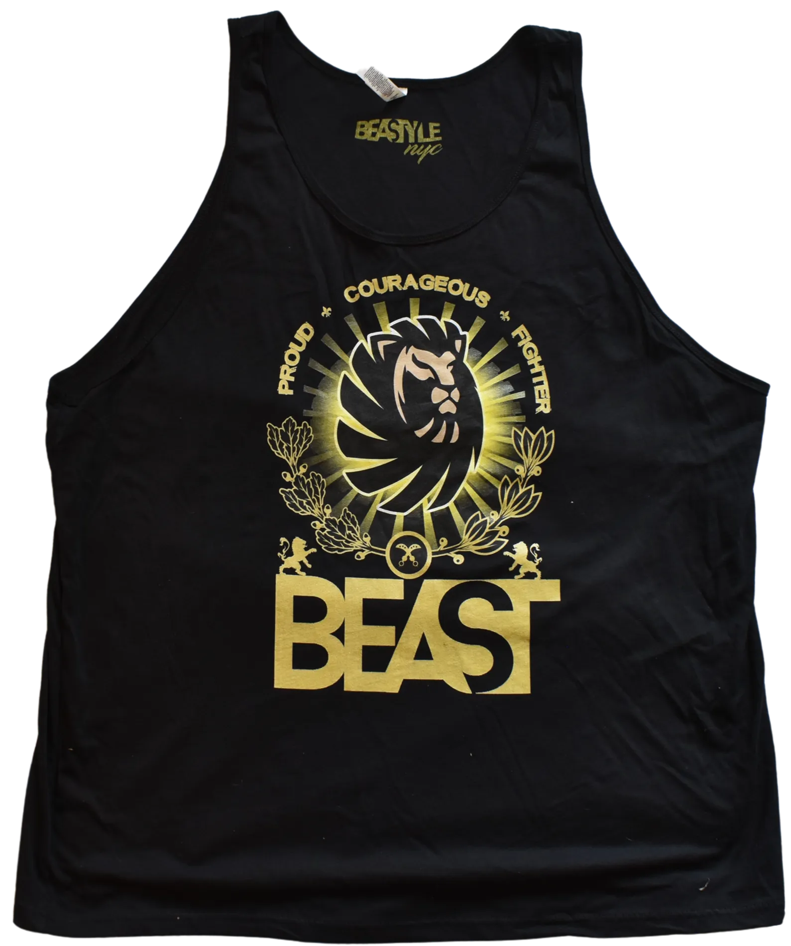 Lion Beast Black Tank Top