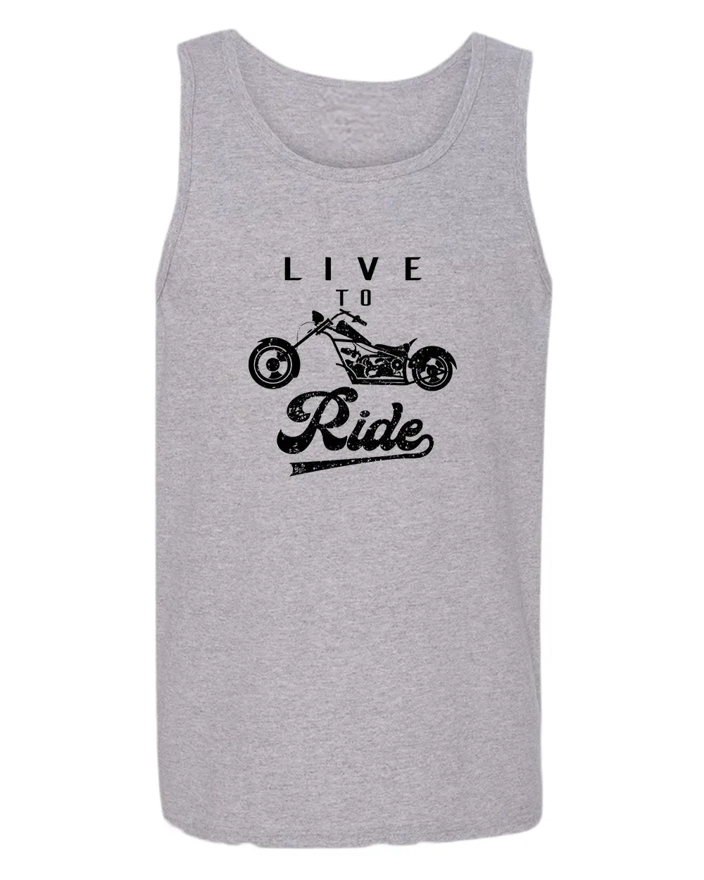 Live to ride motorcycle tank top