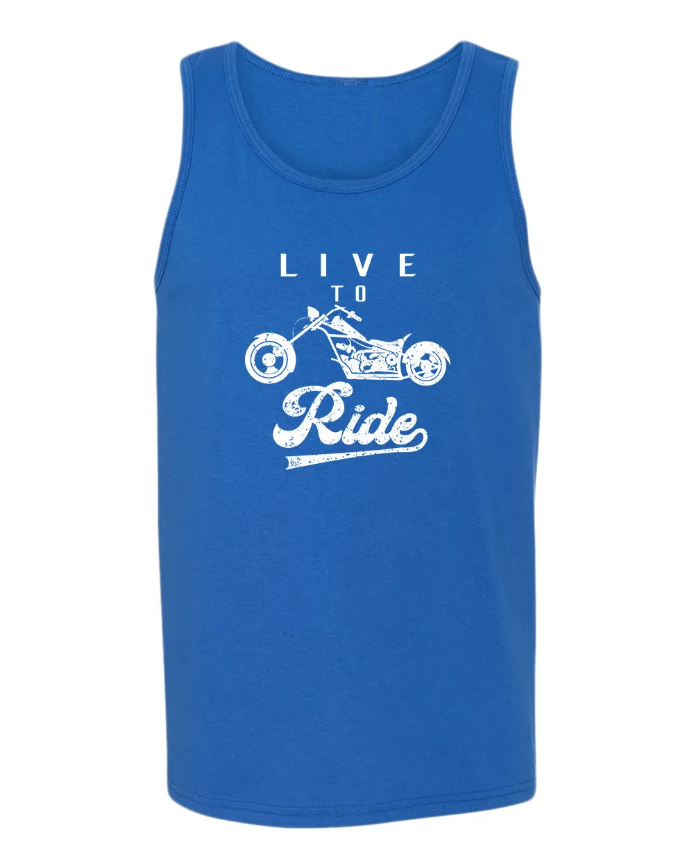 Live to ride motorcycle tank top