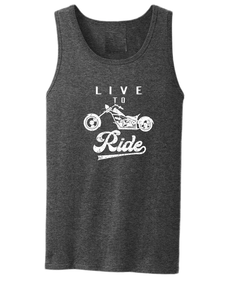 Live to ride motorcycle tank top