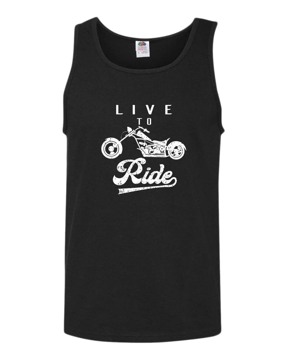 Live to ride motorcycle tank top
