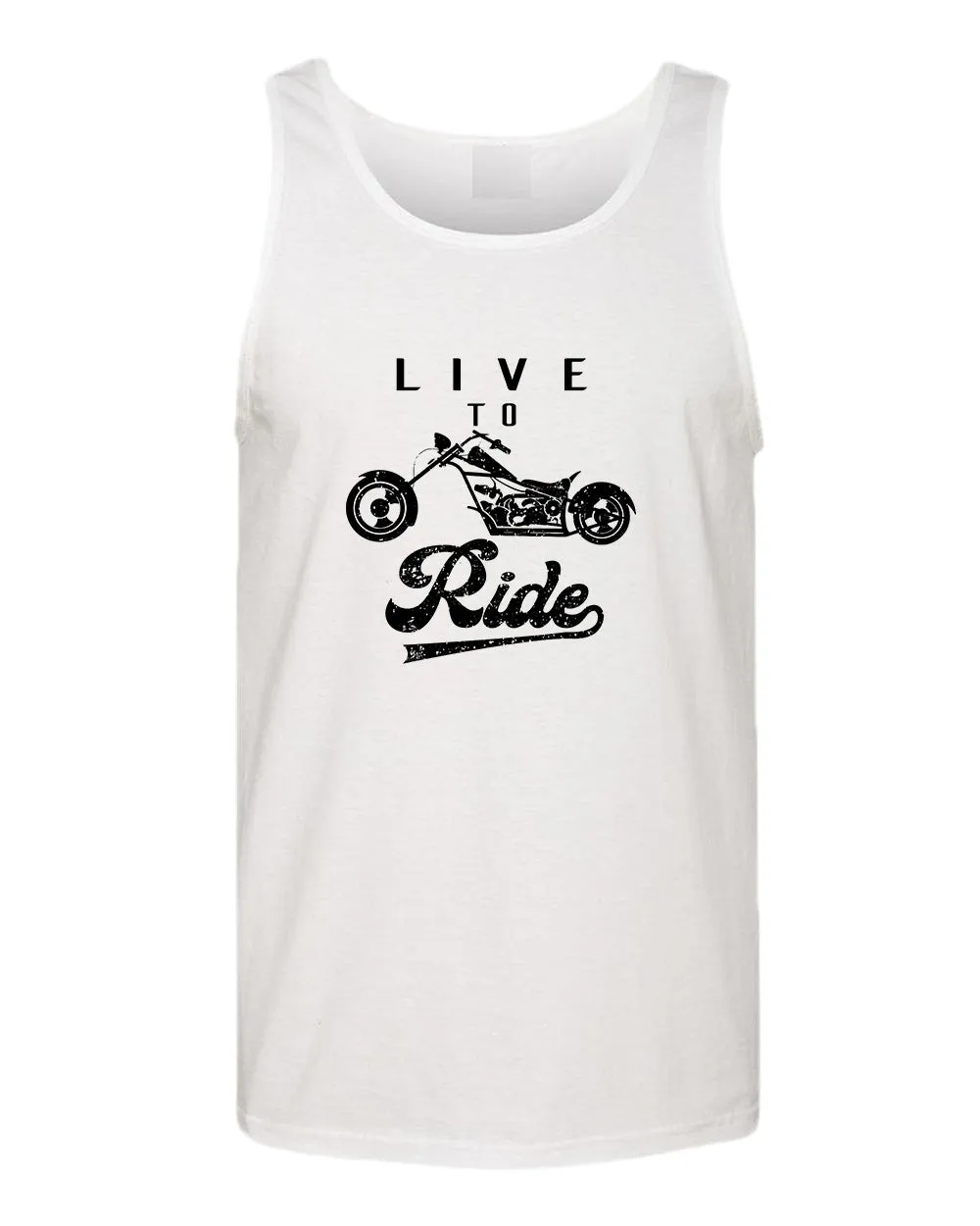 Live to ride motorcycle tank top