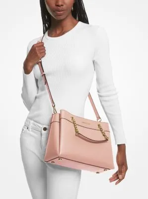 Lori Medium Faux Leather Satchel