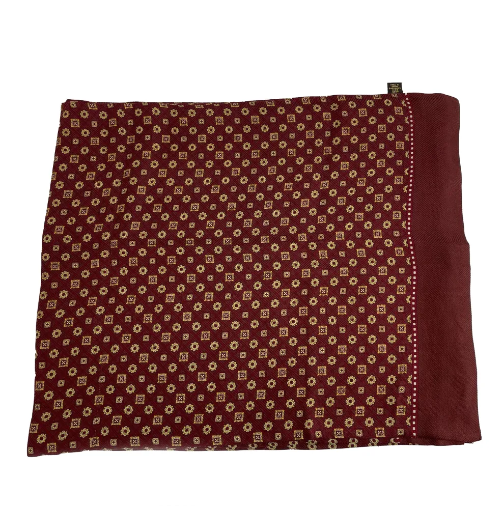 Loro Piana Baroque Printed Cashmere Silk Shawl Scarf - OS