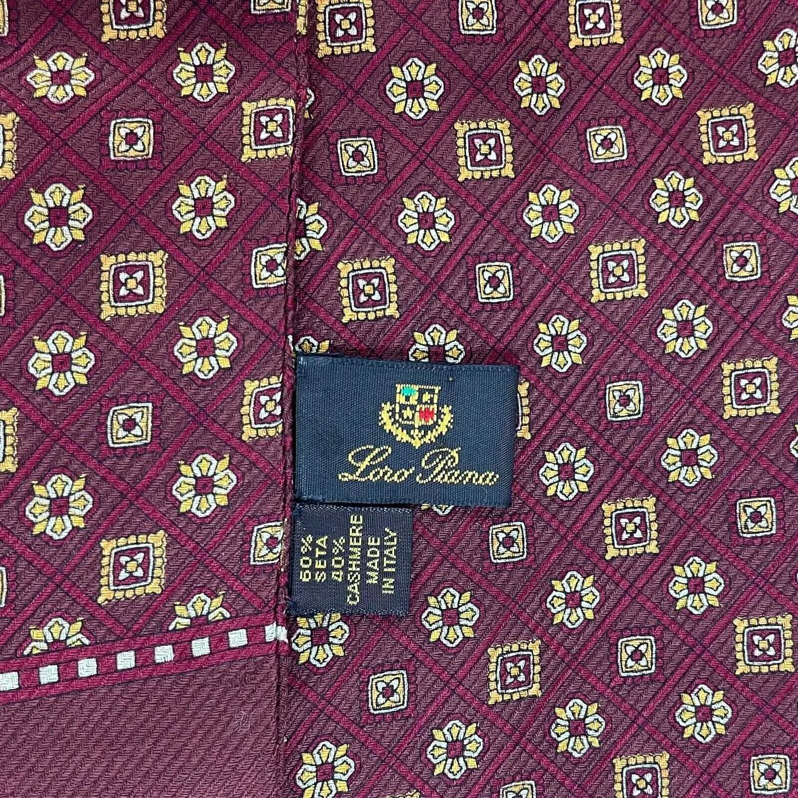 Loro Piana Baroque Printed Cashmere Silk Shawl Scarf - OS