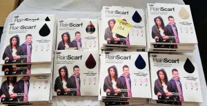 Lot 126- New Lot of Boxed Rain scarves, Tan, Black, Plaid, Burgundy & Navy, 29 Pieces! Retails $450 