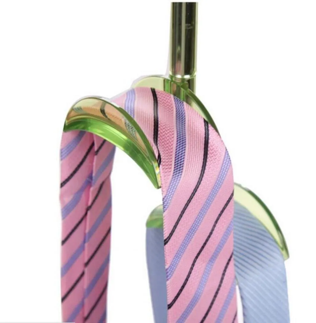 LOUISE MAELYS Rotating Handbag Hanger Rack Closet Organizer for Bag Ties Belt Scarf 4 Hooks Clear