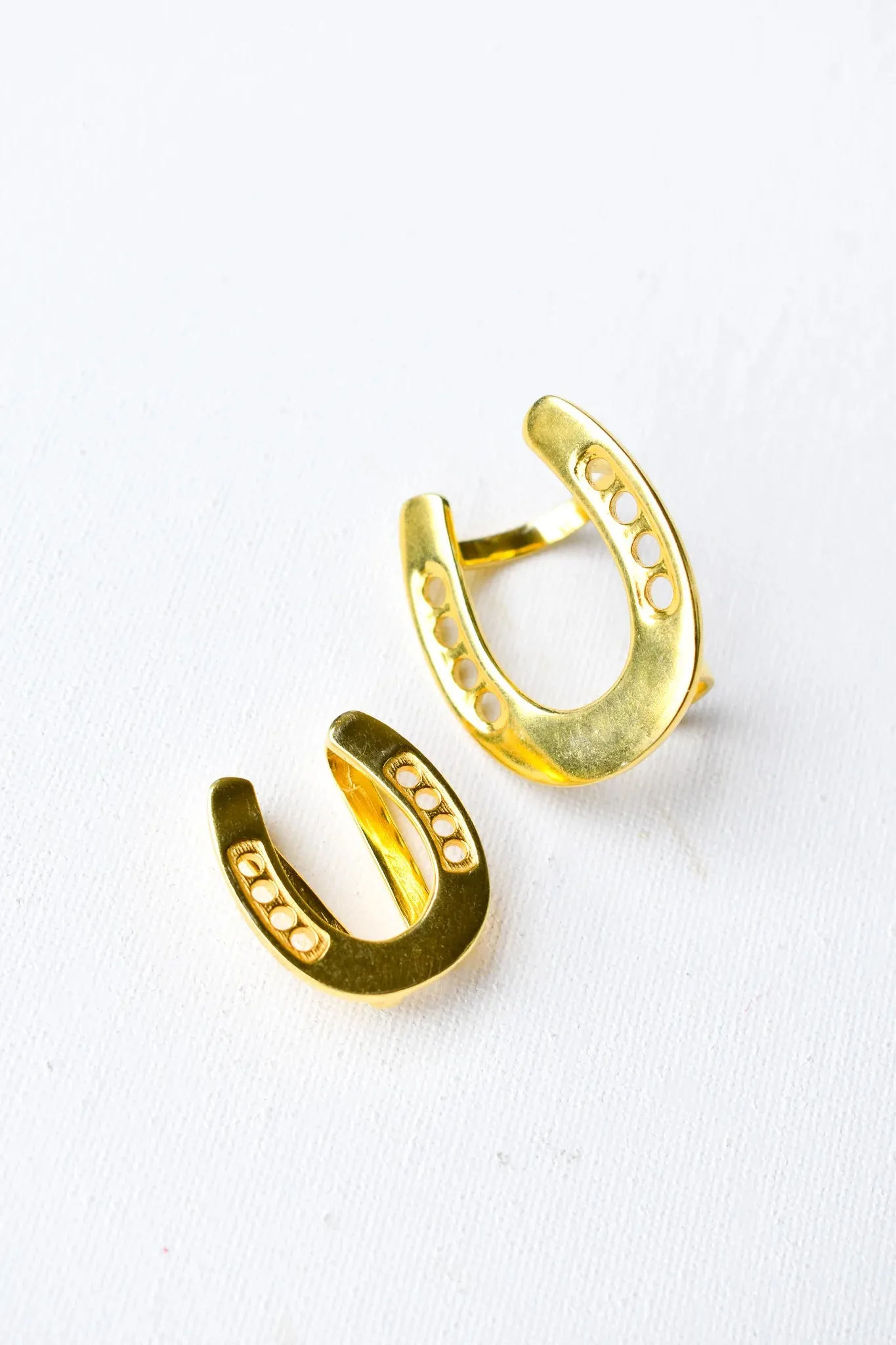 Lucky Horseshoe Scarf Ring