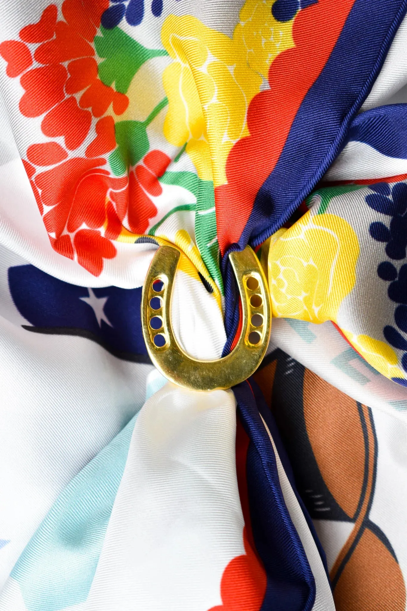 Lucky Horseshoe Scarf Ring
