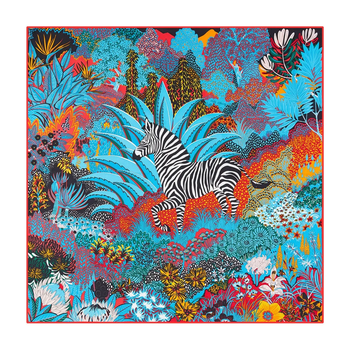 Luxury Brand 90cm Winged Horse Twill Silk Square Scarf