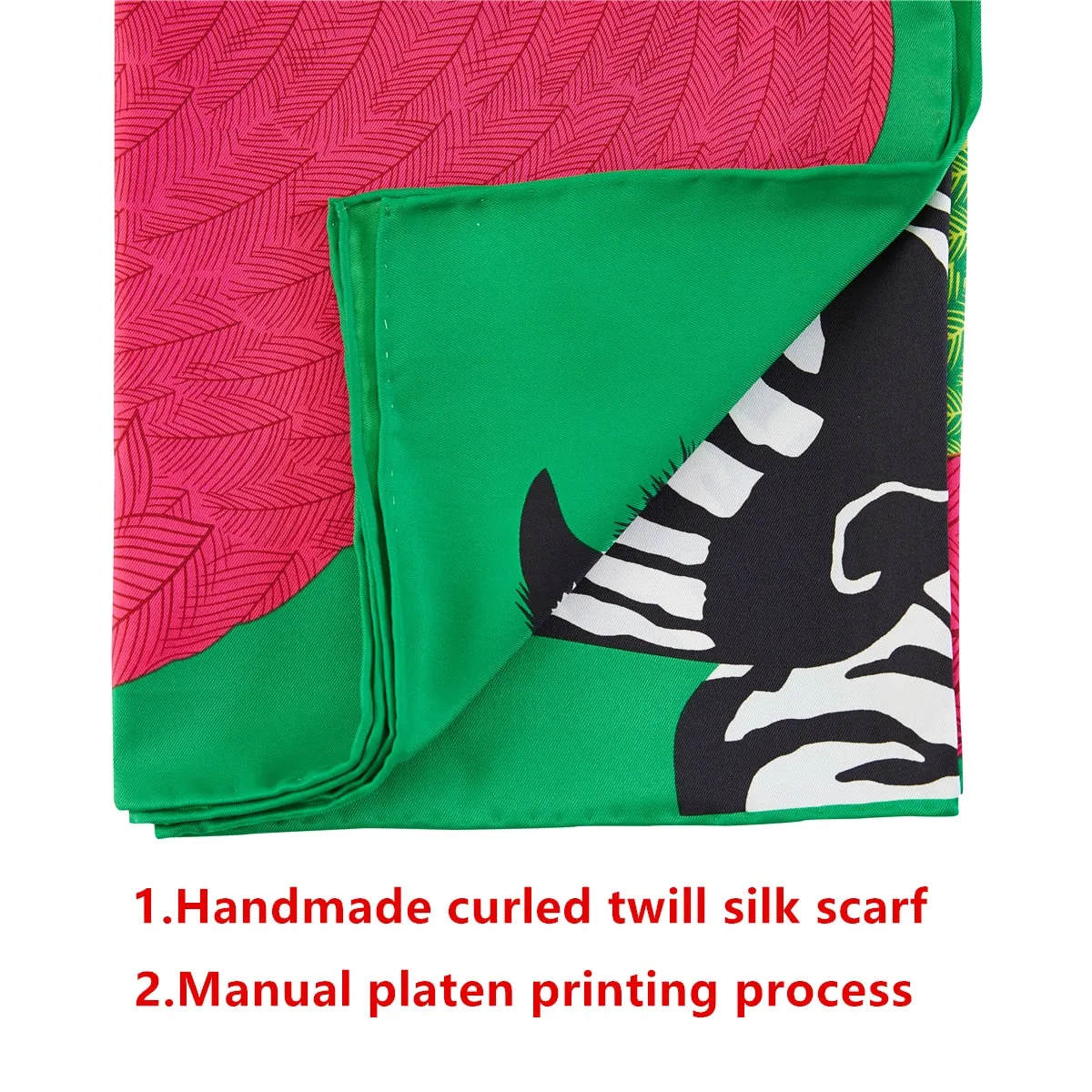 Luxury Brand 90cm Winged Horse Twill Silk Square Scarf