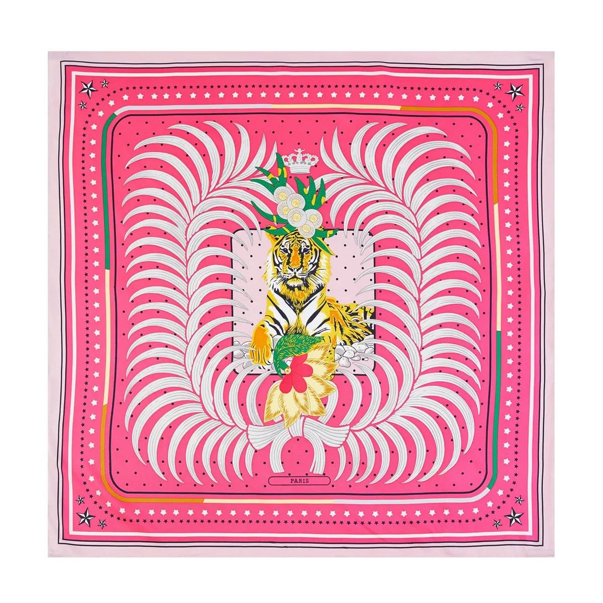 Luxury Brand 90cm Winged Horse Twill Silk Square Scarf