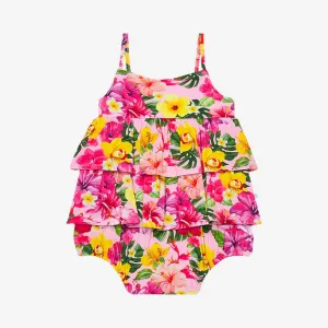 Malana Ruffled Spaghetti Romper